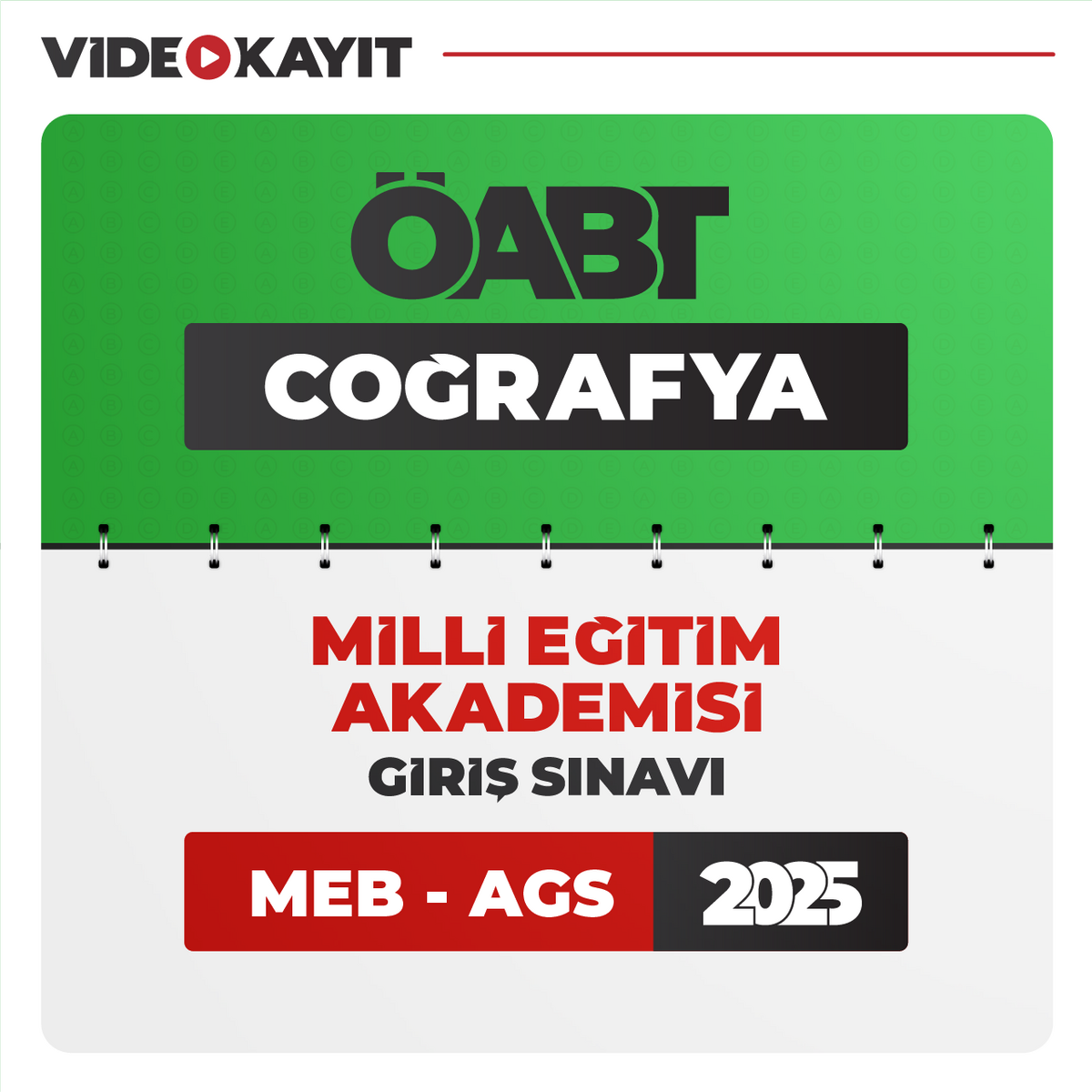 Coğrafya Öabt 2025 + Ags 2025 | Video Kayıt