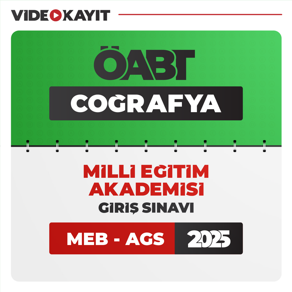 Coğrafya ÖABT 2025 + AGS 2025 | Video Kayıt