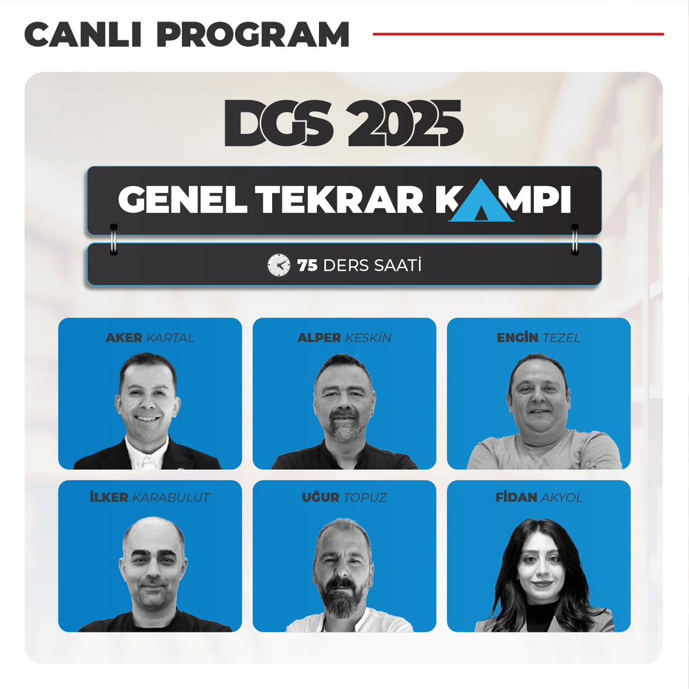 DGS 2025 Genel Tekrar Kampı | Canlı Program