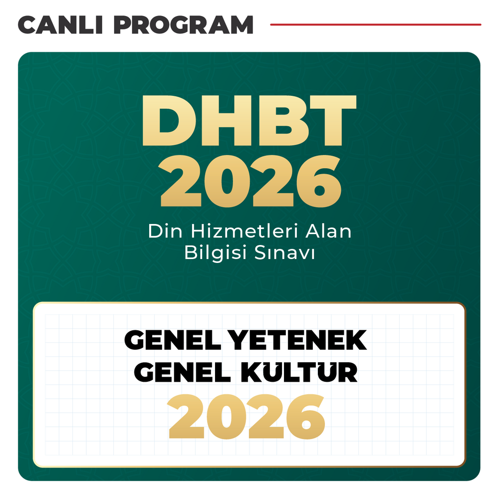 DHBT + GYGK 2026 | Canlı Program