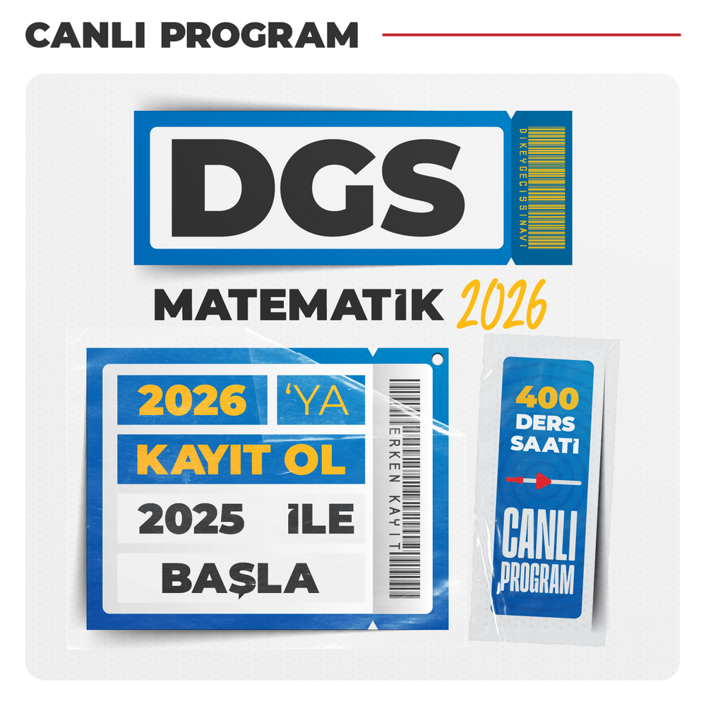 Dikey Geçiş Sınavı DGS Matematik 2026 | Canlı Program