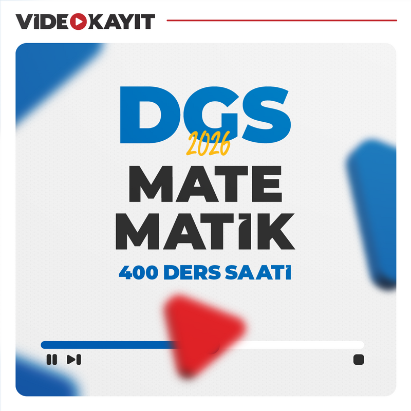 Farklı DGS - Dikey Geçiş Sınavı DGS Matematik 2026 | Video Kayıt