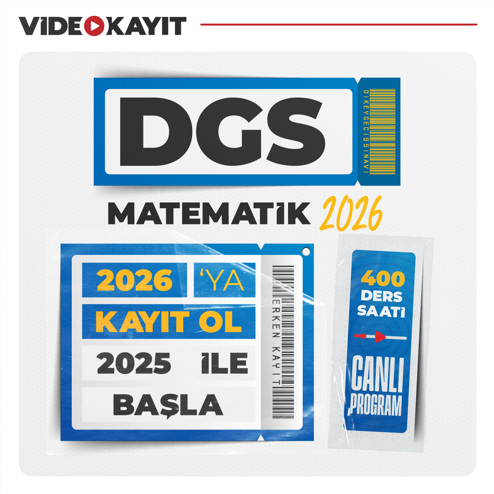 Dikey Geçiş Sınavı DGS Matematik 2026 | Video Kayıt
