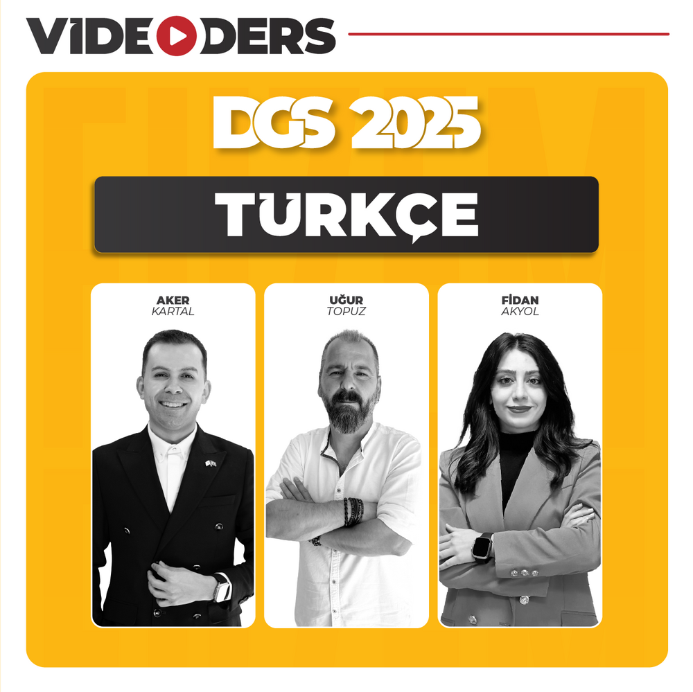 Dikey Geçiş Sınavı DGS Türkçe 2025 | Video Kayıt