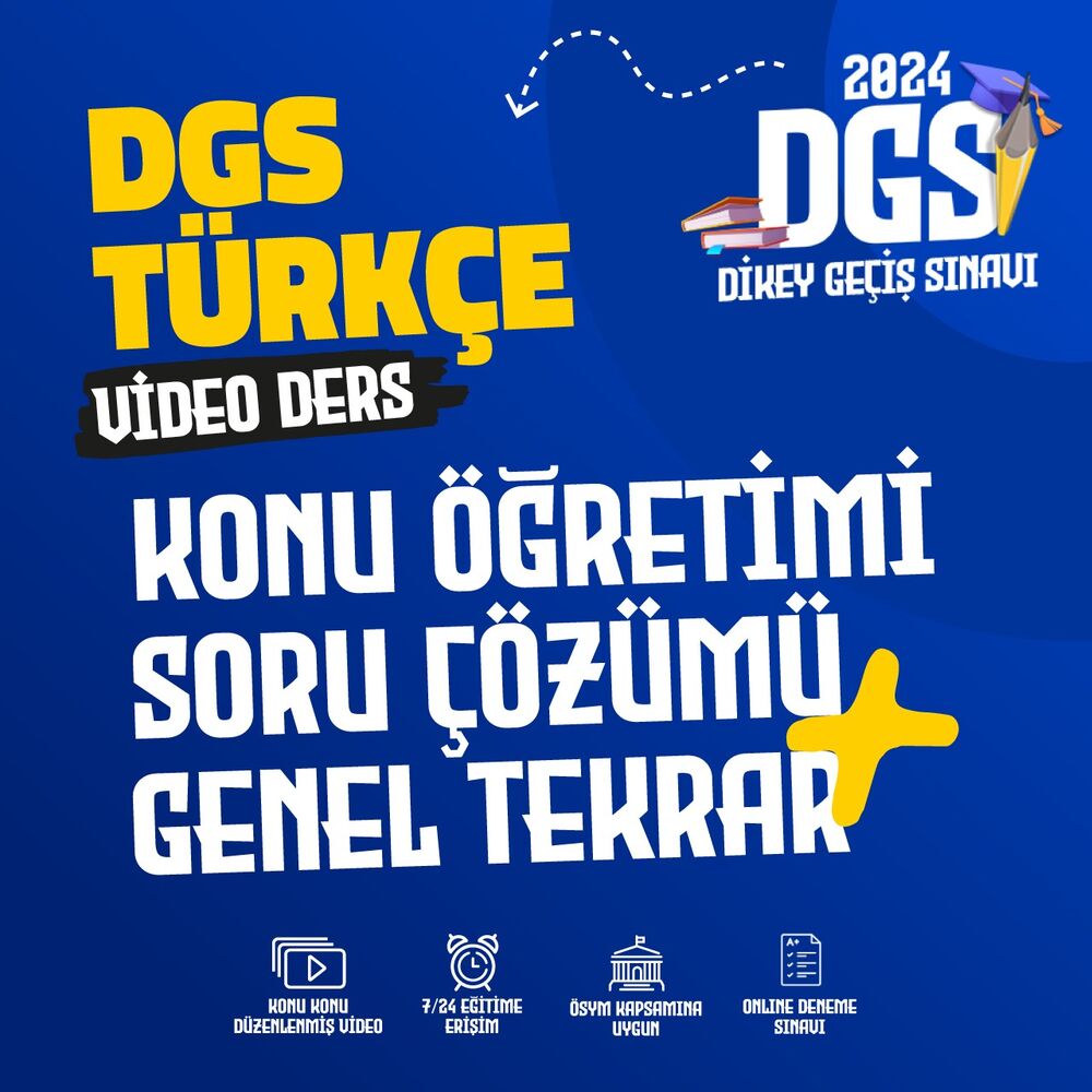 DGS 2024 Türkçe | Video Ders