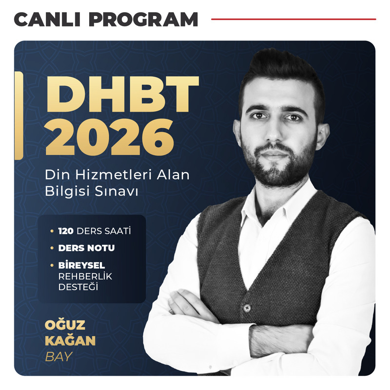 Farklı KPSS - Din Hizmetleri Alan Bilgisi Sınavı DHBT 2026 | Canlı Program