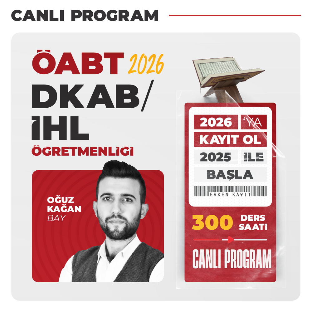 DKAB/İHL ÖABT 2026 | Canlı Program
