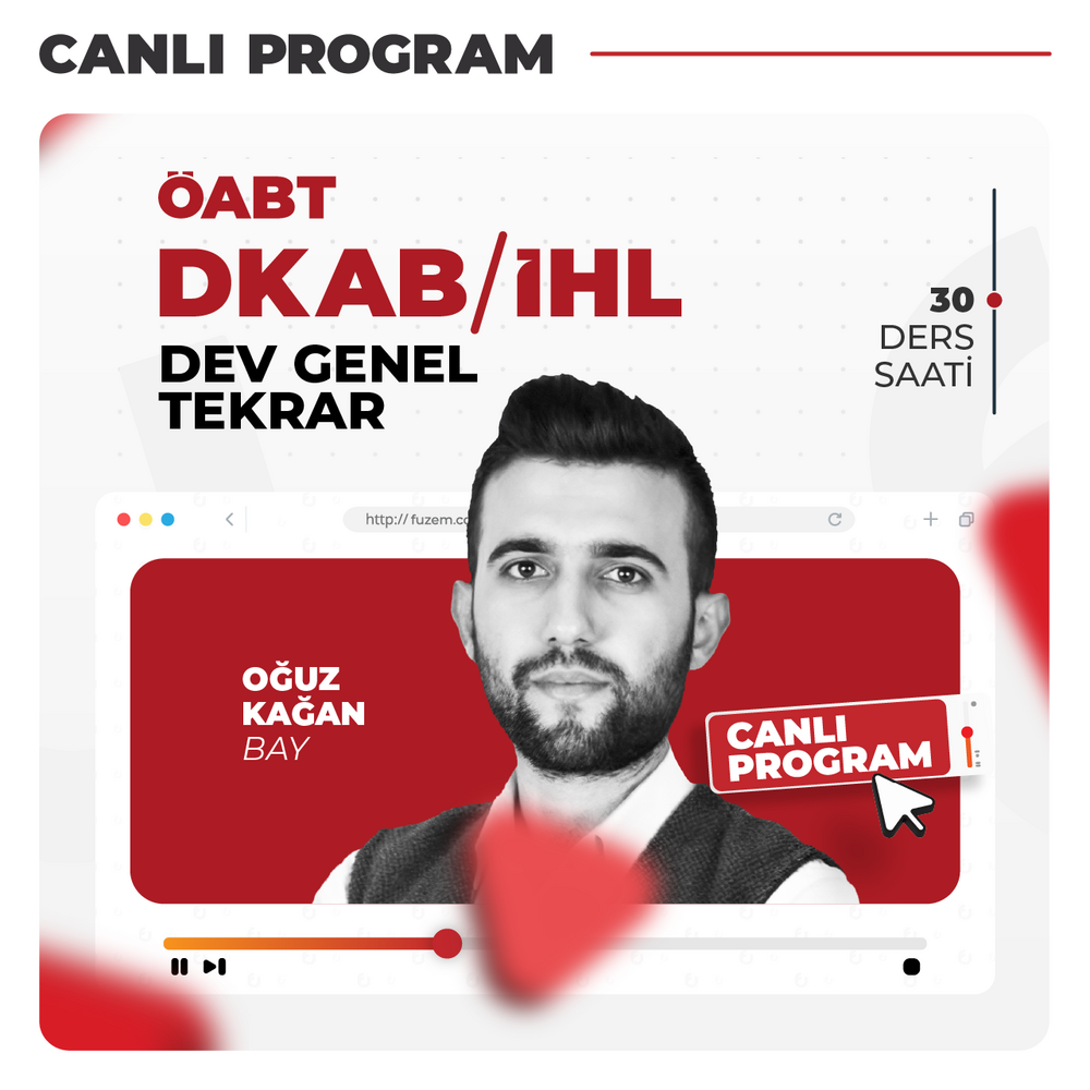 DKAB/İHL ÖABT 2026 DEV Genel Tekrar | Canlı Program