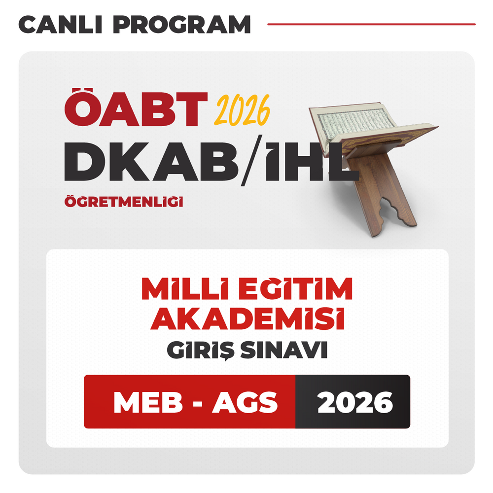 DKAB/İHL ÖABT + AGS 2026 | Canlı Program