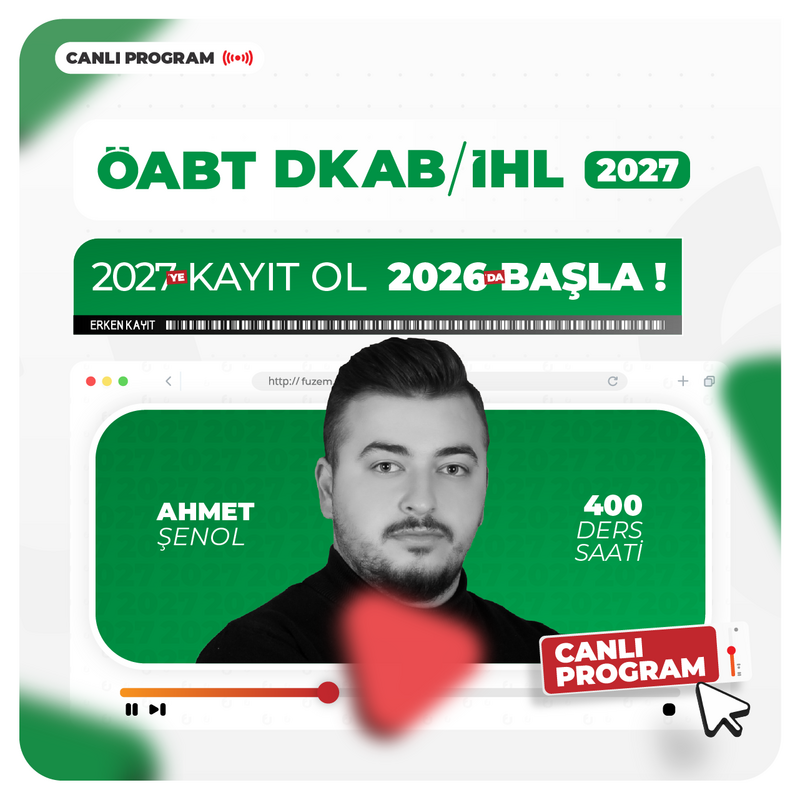 Farklı KPSS - DKAB/İHL ÖABT 2027 | Canlı Program