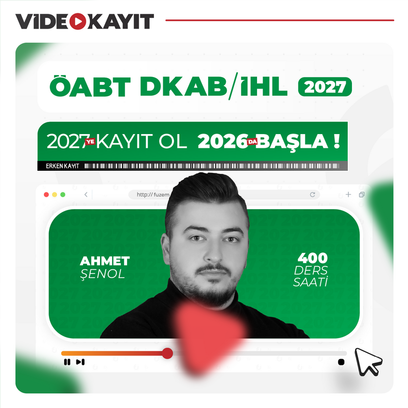 Farklı KPSS - DKAB/İHL ÖABT 2027 | Video Kayıt