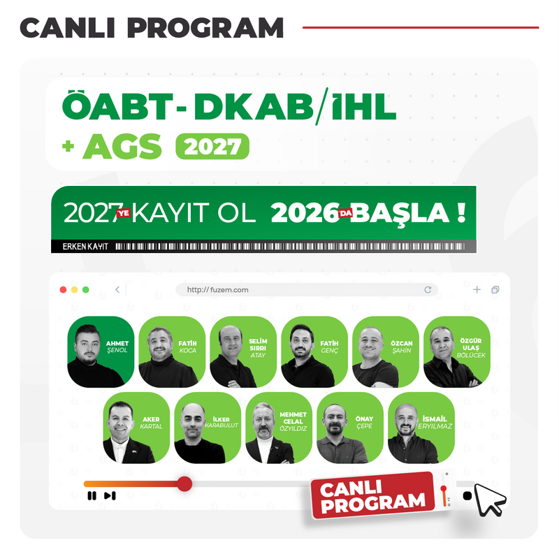 Farklı KPSS - DKAB/İHL ÖABT + AGS 2027 | Canlı Program