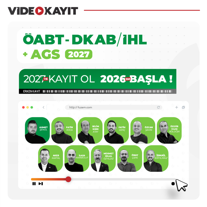 Farklı KPSS - DKAB/İHL ÖABT + AGS 2027 | Video Kayıt