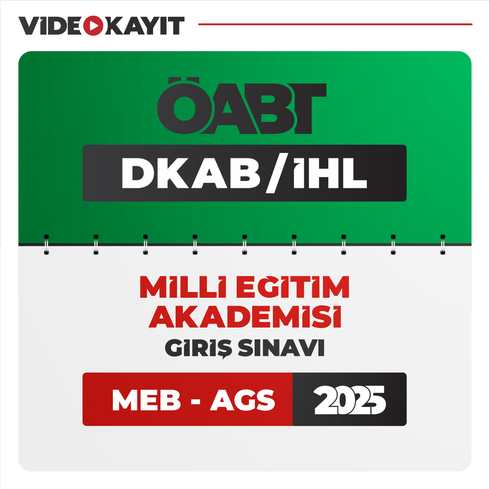 DKAB/İHL ÖABT 2025 + AGS 2025 | Video Kayıt