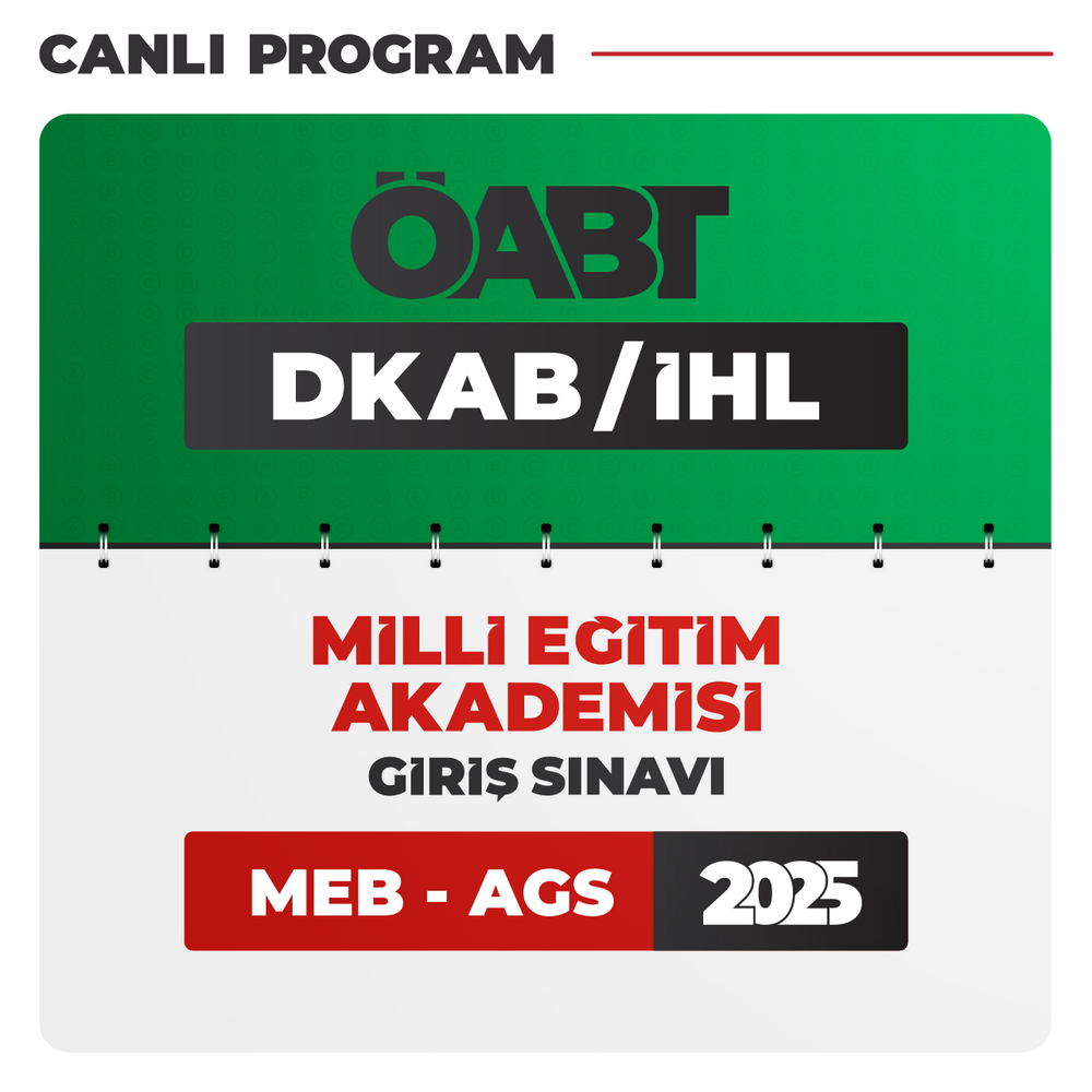 DKAB/İHL ÖABT + AGS 2025 | Canlı Program