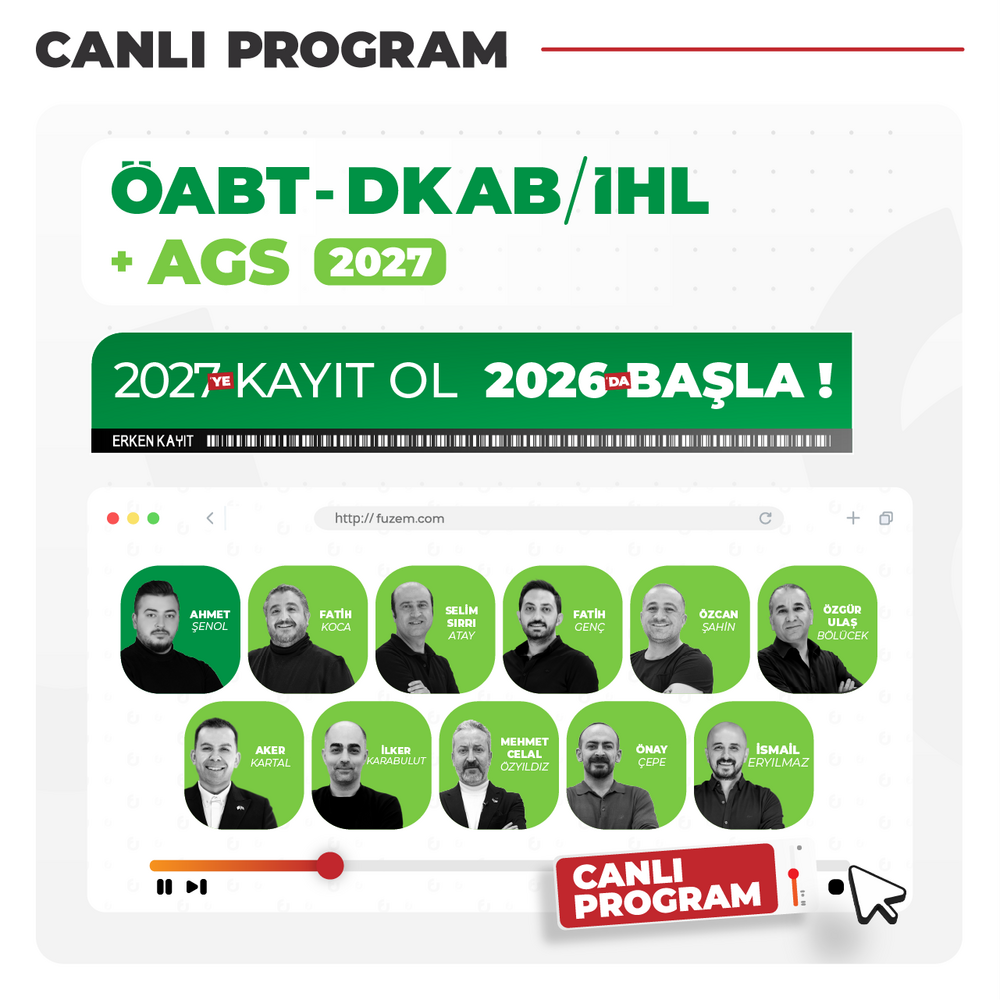 DKAB/İHL ÖABT + AGS 2027 | Canlı Program