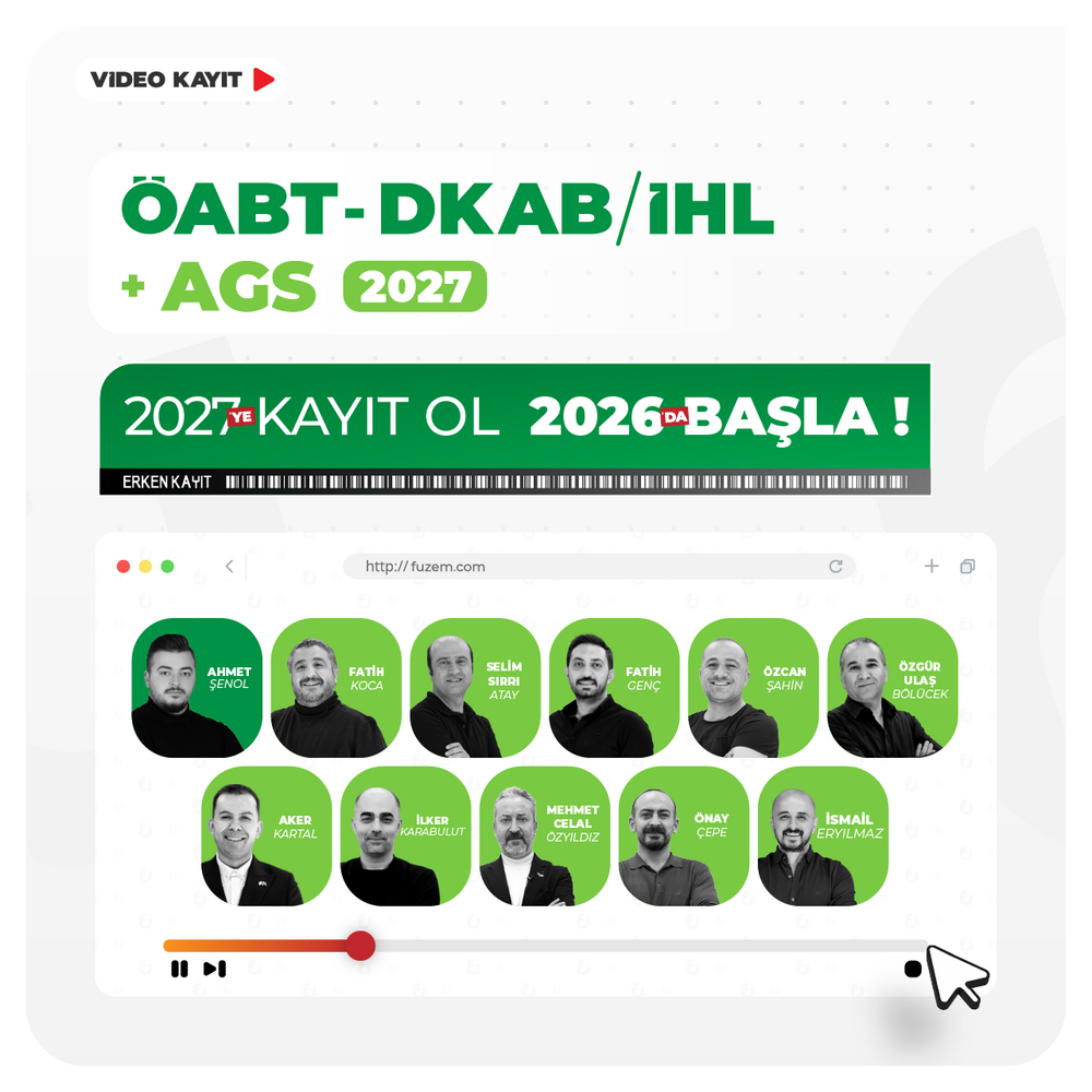 DKAB/İHL ÖABT + AGS 2027 | Video Kayıt