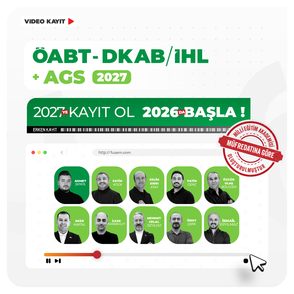 DKAB/İHL ÖABT + AGS 2027 | Video Kayıt