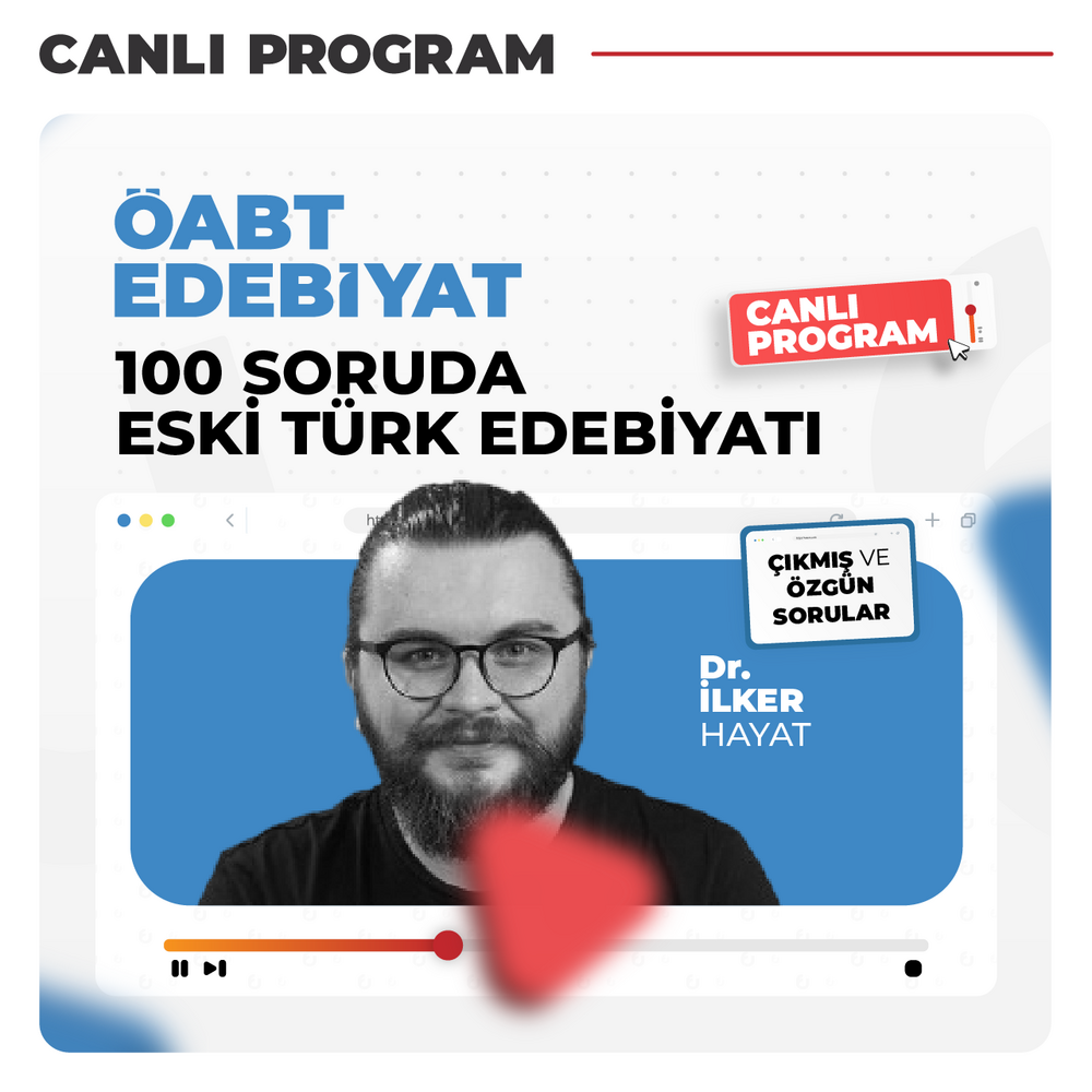 Edebiyat ÖABT 100 Soruda Eski Türk Edebiyatı | Canlı Program