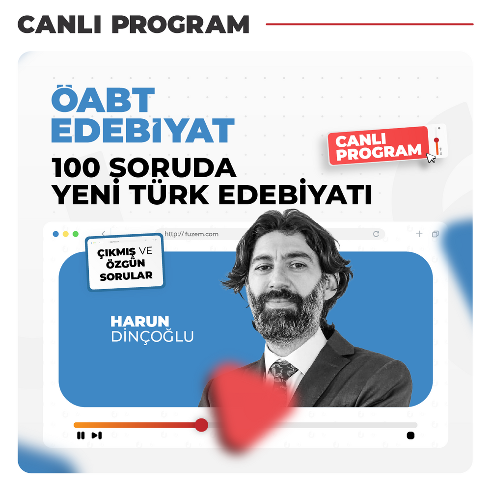 Edebiyat ÖABT 100 Soruda Yeni Türk Edebiyatı | Canlı Program