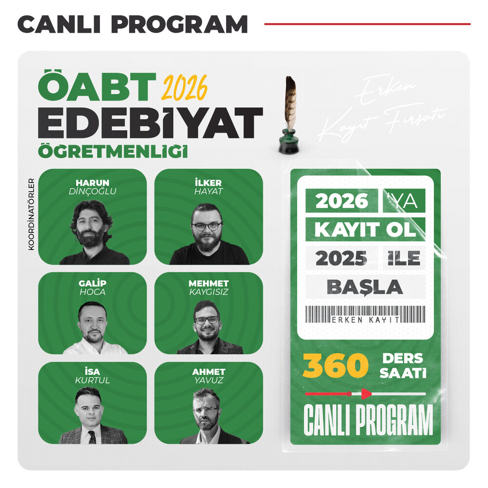 Edebiyat ÖABT 2026 | Canlı Program