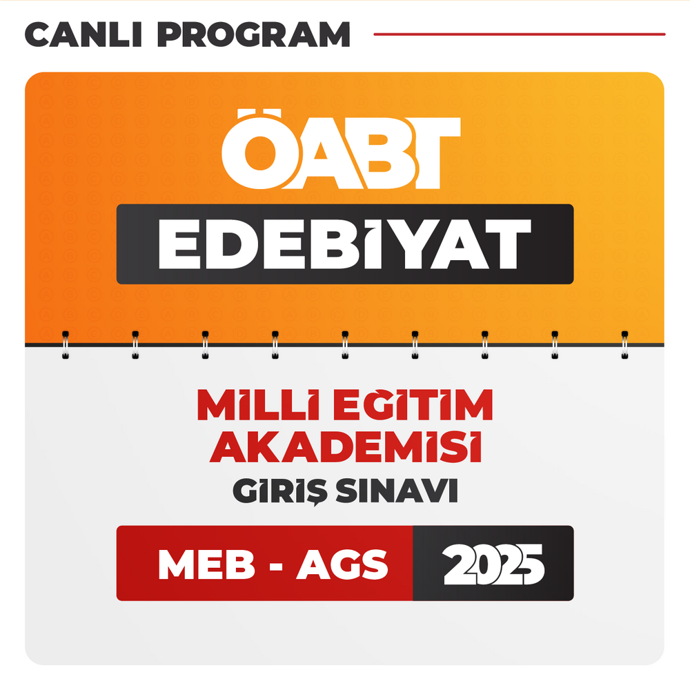 Edebiyat ÖABT + AGS 2025 | Canlı Program