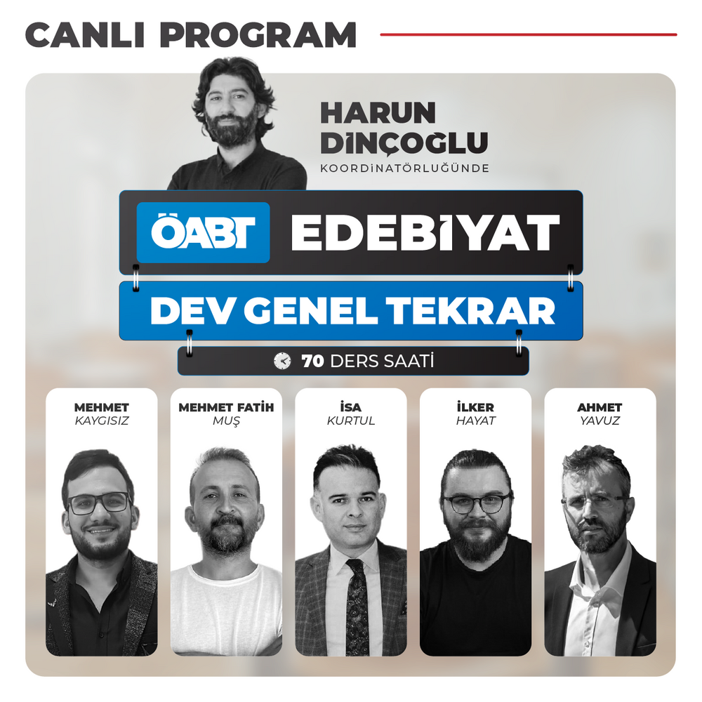 Edebiyat ÖABT DEV Genel Tekrar | Canlı Program