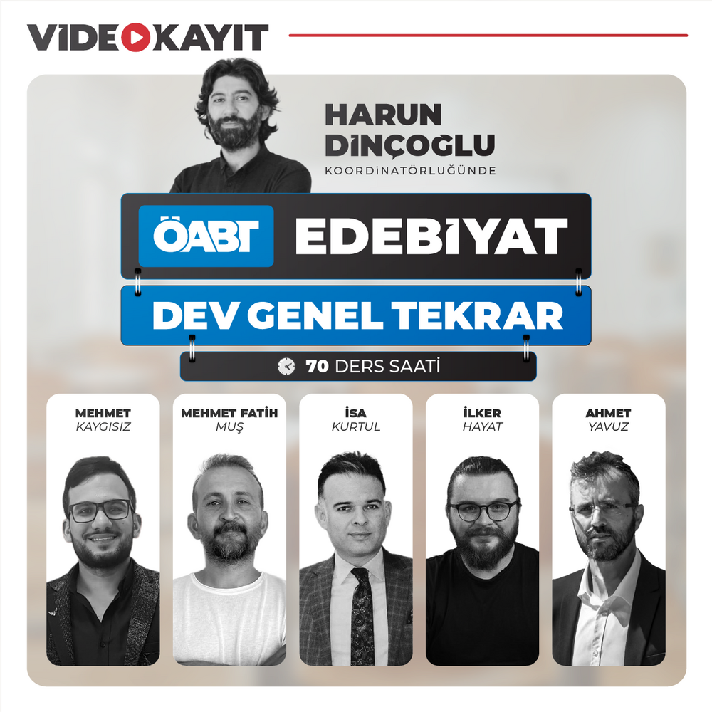 Edebiyat ÖABT DEV Genel Tekrar | Video Kayıt