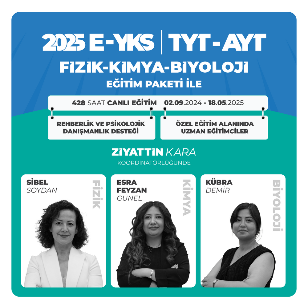 EYKS Fizik Kimya Biyoloji 2025 | Canlı Program
