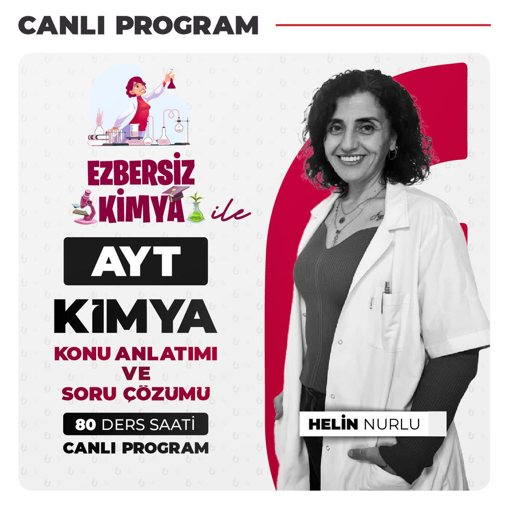 Ezbersiz Kimya ile AYT Kimya Konu Anlatımı ve Soru Çözümü | Canlı Program