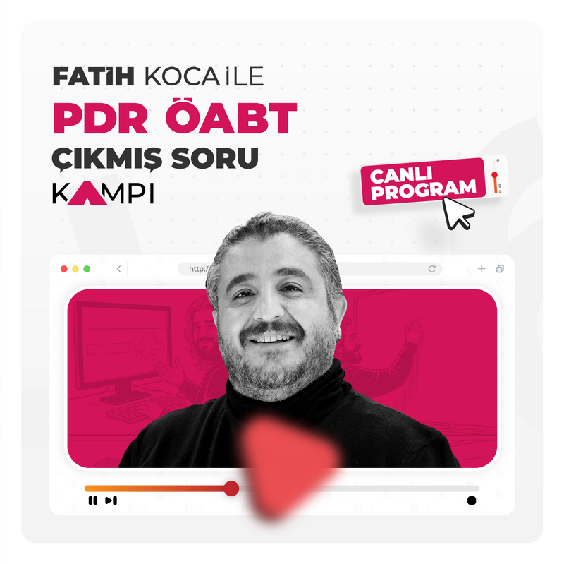 Farklı KPSS - Fatih Koca ile PDR ÖABT Çıkmış Soru Kampı | Video Kayıt