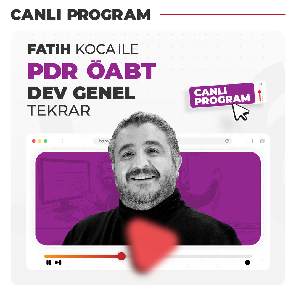 Fatih Koca ile PDR ÖABT Dev Genel Tekrar | Canlı Program