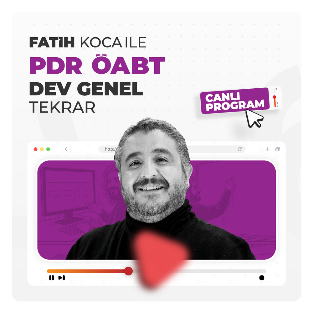 Fatih Koca ile PDR ÖABT Dev Genel Tekrar | Video Kayıt