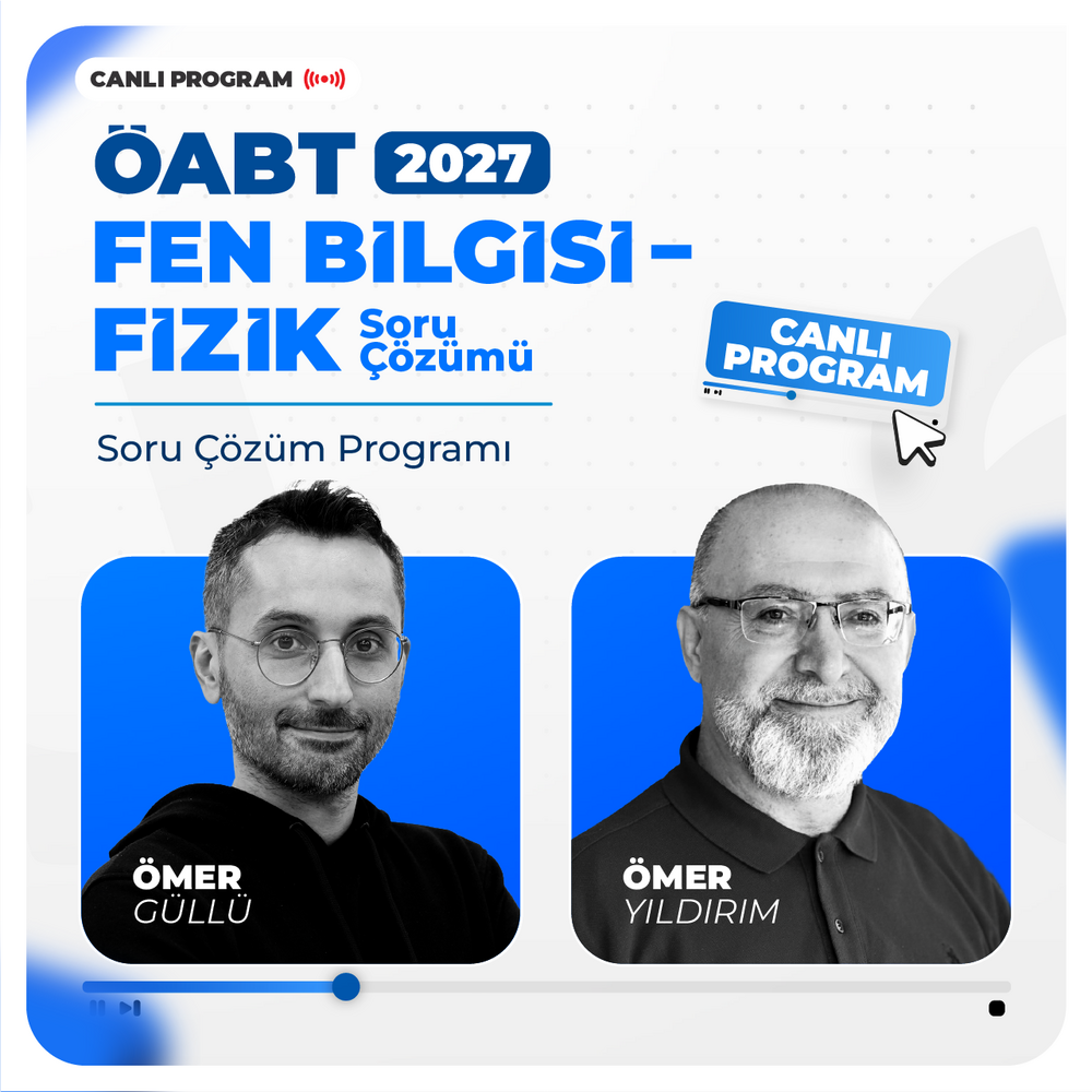 Fen Bilgisi ÖABT 2027 - Fizik Soru Çözümü | Canlı Program