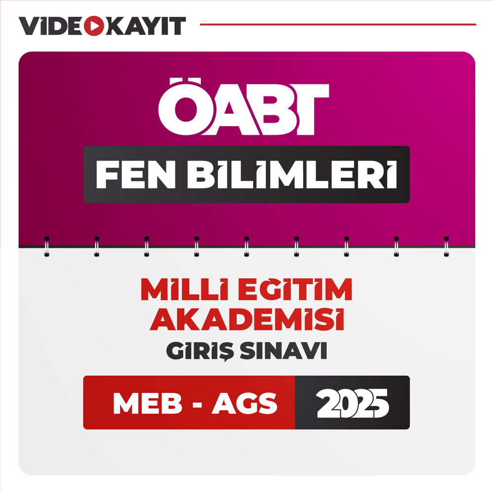 Fen Bilimleri ÖABT 2025 + AGS 2025 | Video Kayıt