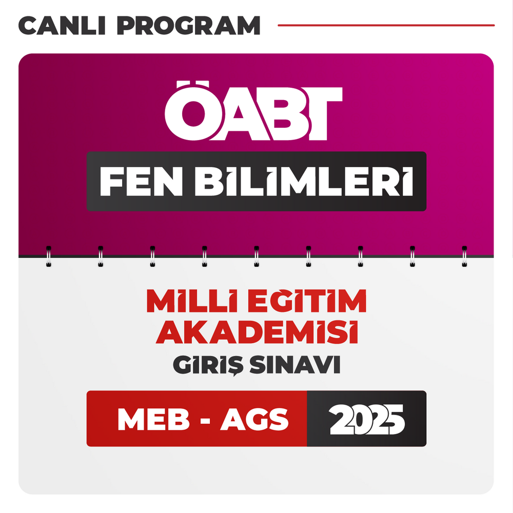 Fen Bilimleri ÖABT + AGS 2025 | Canlı Program
