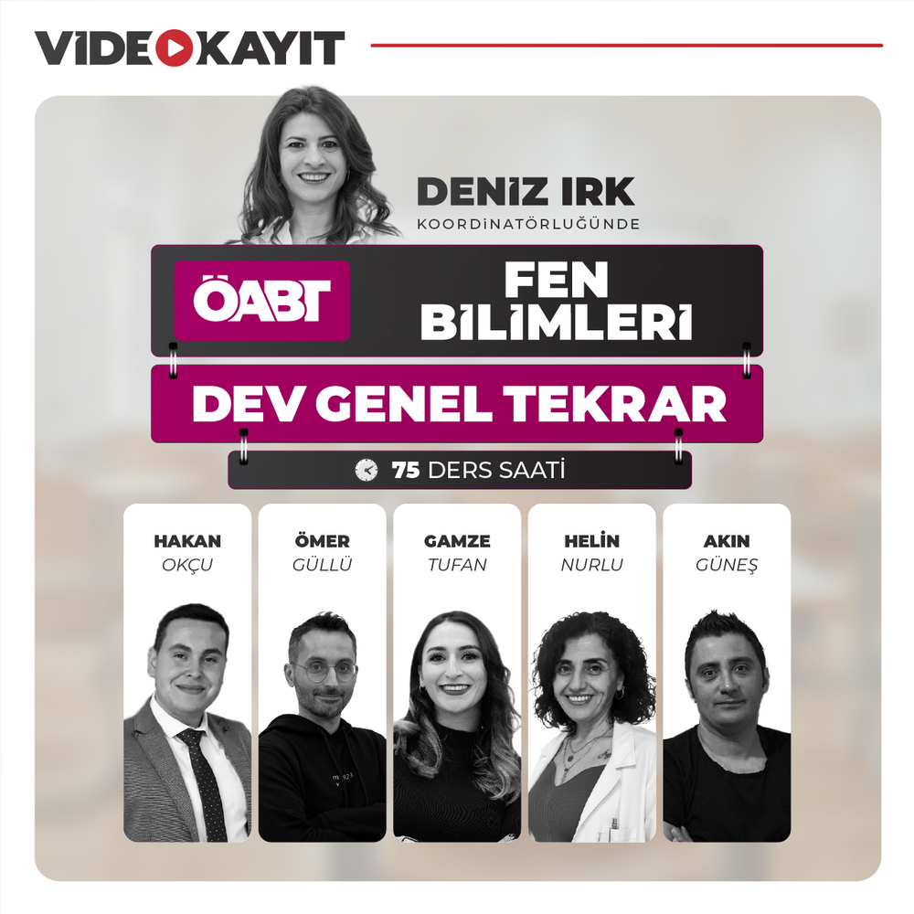 Fen Bilimleri ÖABT DEV Genel Tekrar | Video Kayıt