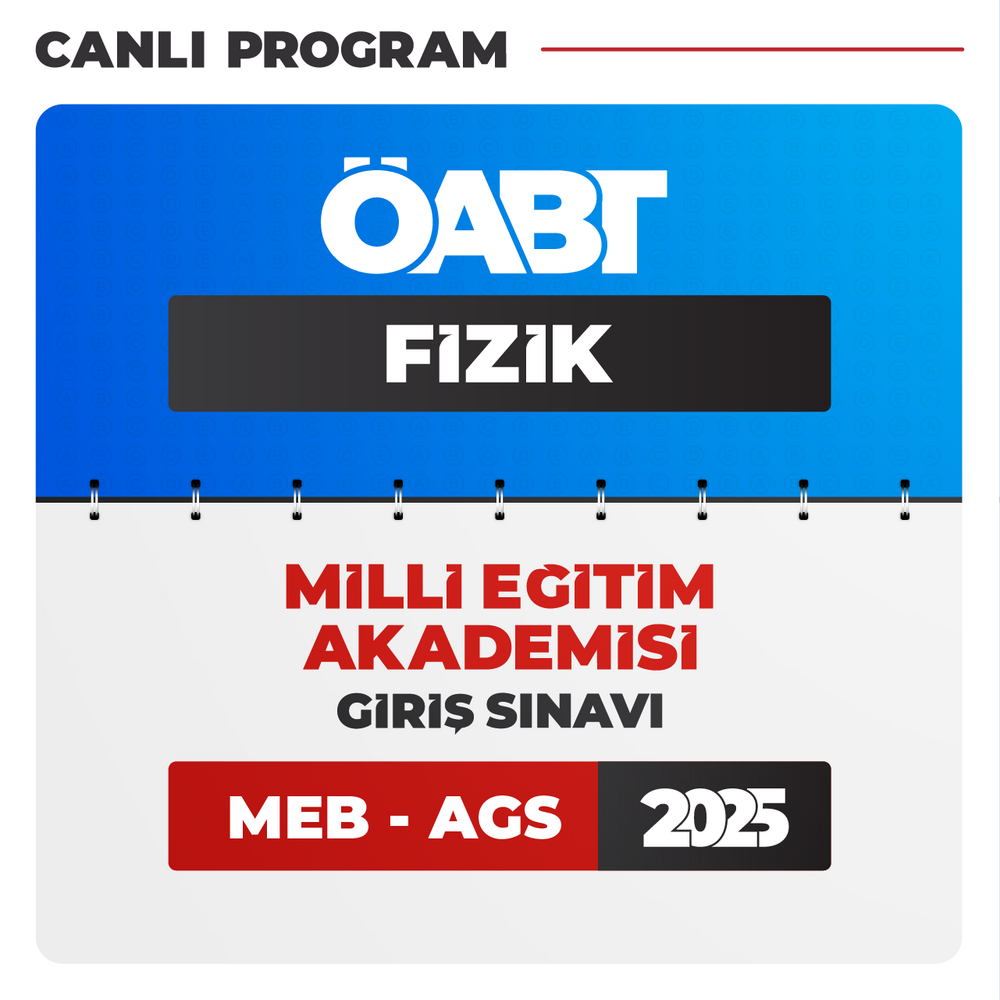 Fizik ÖABT + AGS 2025 | Canlı Program