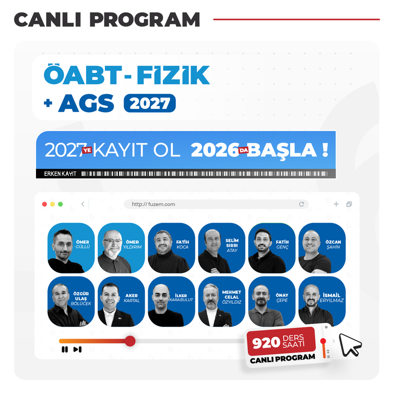 Farklı KPSS - Fizik ÖABT + AGS 2027 | Canlı Program