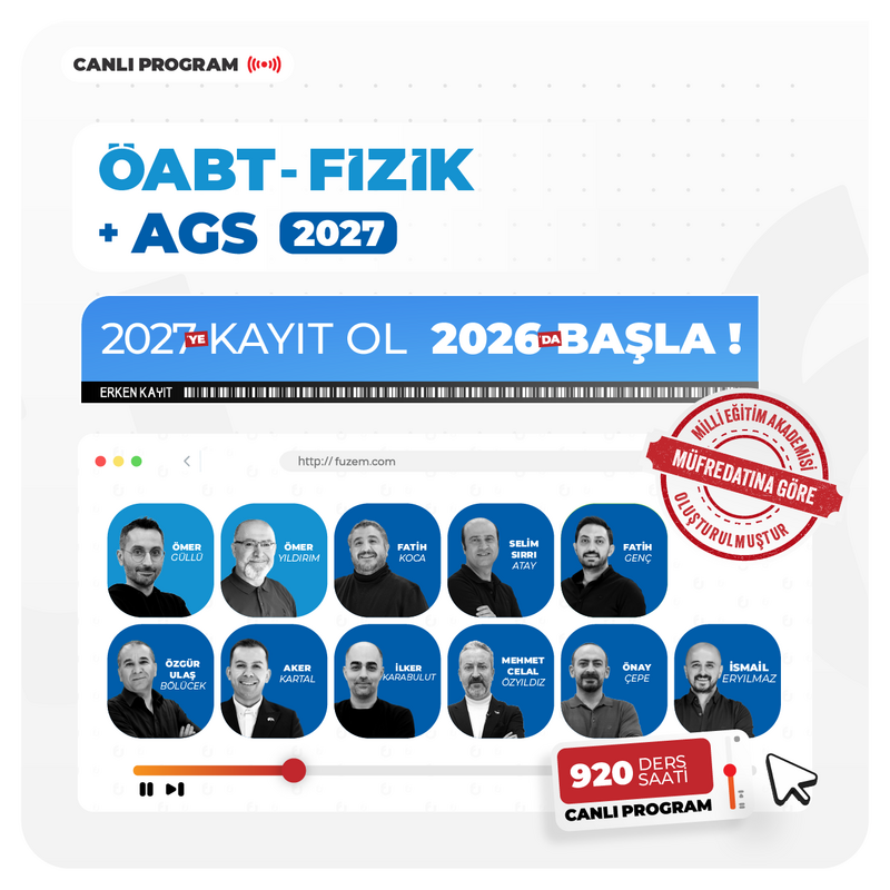 Farklı KPSS - Fizik ÖABT + AGS 2027 | Canlı Program