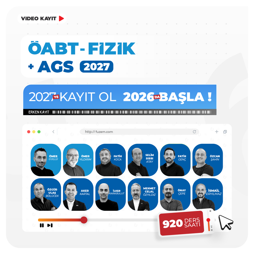 Fizik ÖABT + AGS 2027 | Video Kayıt