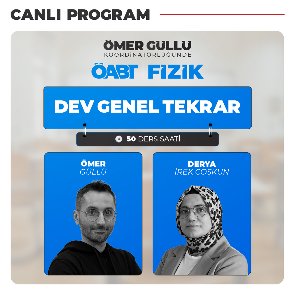 Fizik ÖABT DEV Genel Tekrar | Canlı Program