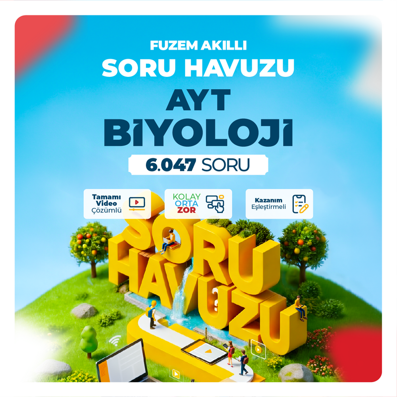 Farklı YKS - FUZEM Akıllı Soru Havuzu AYT Biyoloji