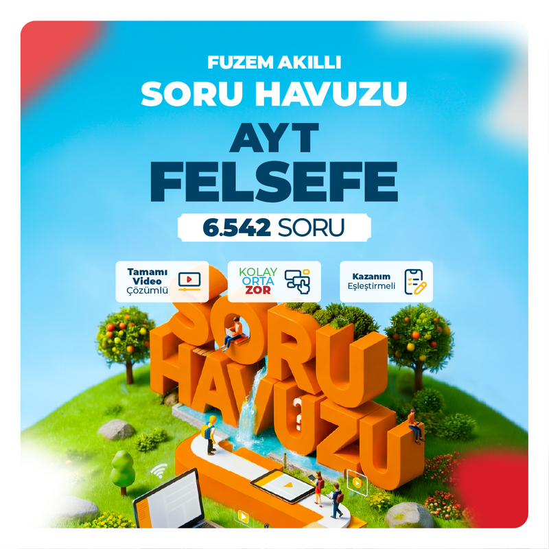 Farklı YKS - FUZEM Akıllı Soru Havuzu AYT Felsefe