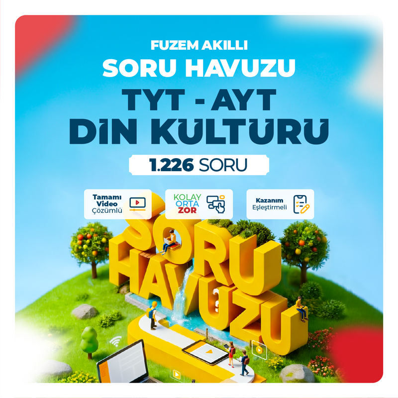 Farklı YKS - FUZEM Akıllı Soru Havuzu TYT - AYT Din Kültürü