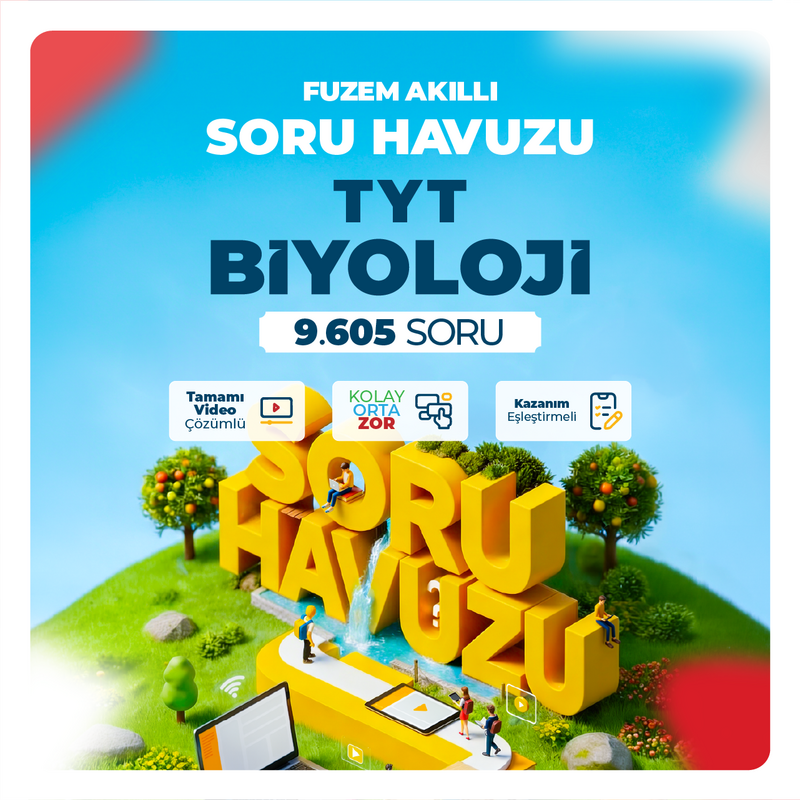 Farklı YKS - FUZEM Akıllı Soru Havuzu TYT Biyoloji