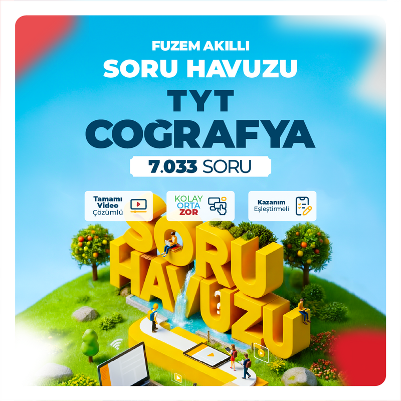Farklı YKS - FUZEM Akıllı Soru Havuzu TYT Coğrafya