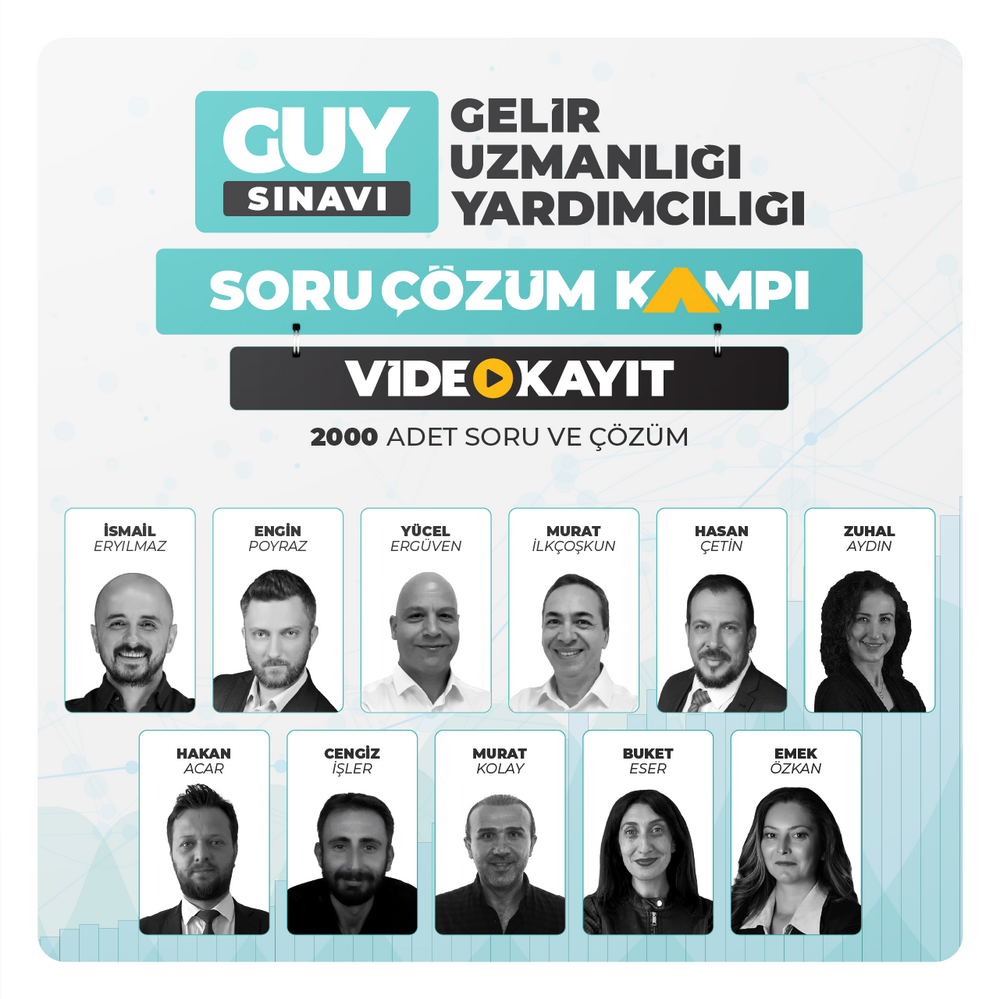 Gelir Uzman Yardımcılığı GUY Sınavı | Soru Çözüm Kampı Video Kayıt