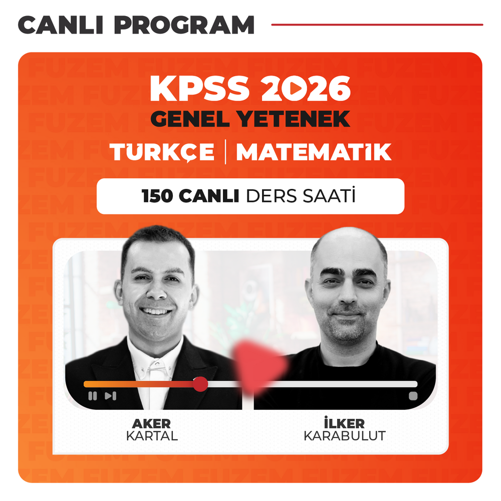 Genel Yetenek KPSS 2026 | Canlı Program