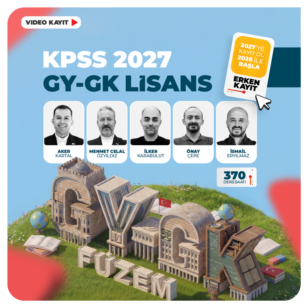 Genel Yetenek Genel Kültür KPSS GYGK Lisans 2027 | Video Kayıt